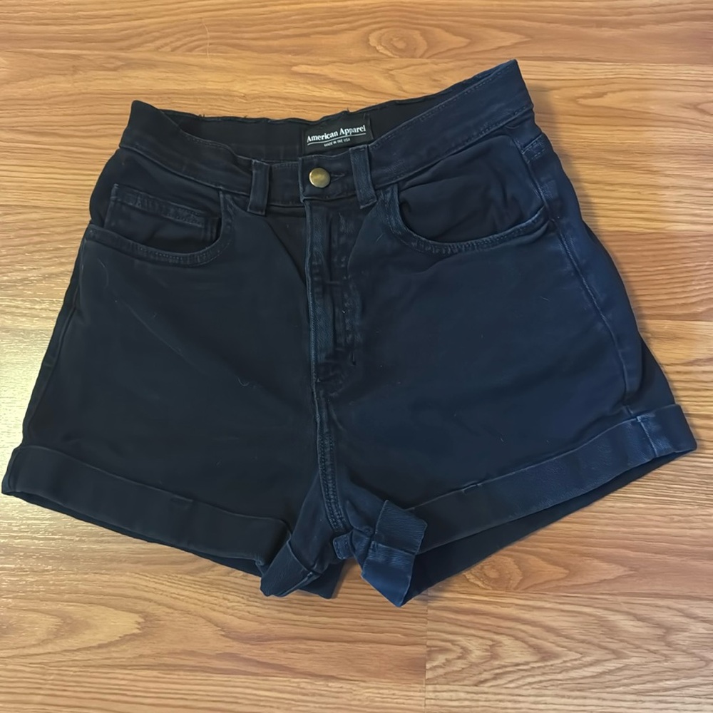 American apparel Jean shorts | Black | 26/27